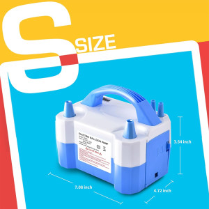 Electric Air Balloon Pump, Portable Dual Nozzle El...