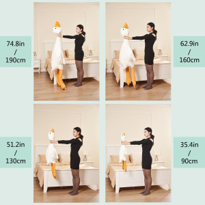 Haengbuk-Goose 35.4" Plush Hugging Pillow – Soft S...