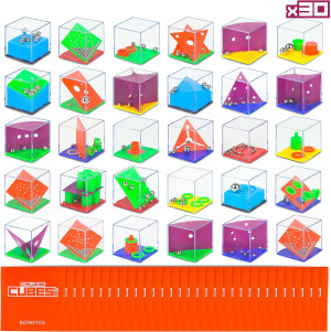 BONNYCO Brain Teaser Puzzles Cubes Party Favors fo...