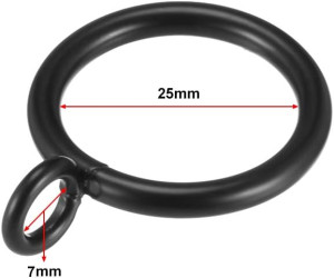 uxcell Curtain Rings Metal 1 Inch Inner Dia Draper...
