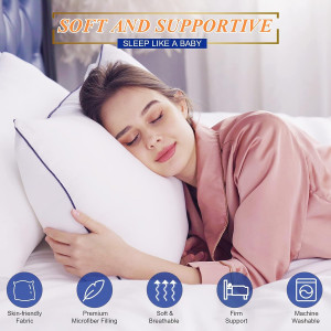 Bed Pillows for Sleeping- King Size, Set of 2, Coo...