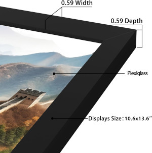 Picrit 11x14 Picture Frame, Photo Frame for Wall M...