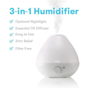 Frida Baby 3-in-1 Cool Mist Humidifier for Baby wi...