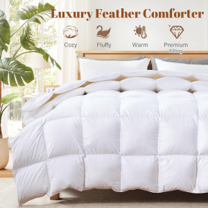 Cosybay Queen Size Feather Down Fiber Comforter -...