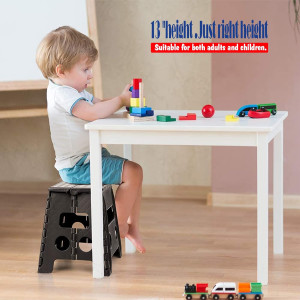 ACKO Folding Step Stool 13 inch Heavy Duty Plastic...