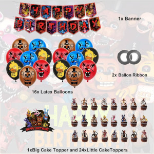 FNAF Birthday Party Supplies, FNAF Birthday Party...