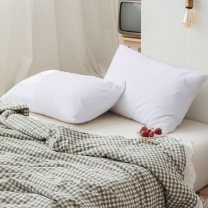 BEDSUM Microfiber Standard Pillowcases Set of 2, S...