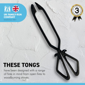 Metal Log Coal Tongs | Fireside | Fireplace | Chim...