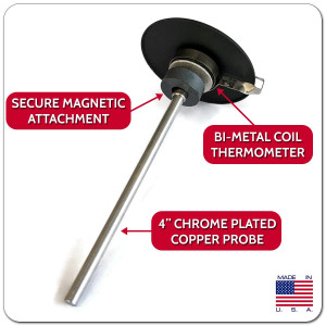 Midwest Hearth Probe Thermometer for Wood Stove wi...