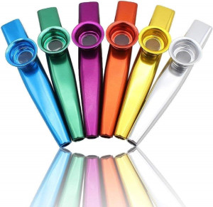 LovesTown Kazoos Musical Instruments,6 PCS Metal K...
