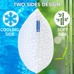 QUTOOL Cooling Pillows for Sleeping 2 Pack, Shredd...