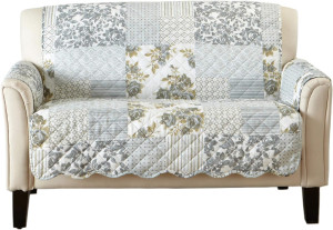 Great Bay Home Patchwork Scalloped Printed Furnitu...