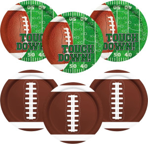 Gatherfun Football Party Supplies Kit - Serve 48 G...