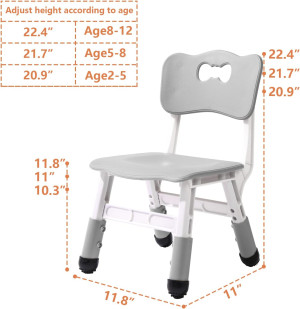 Adjustable Kid Chairs Indoor 3 Level Adjustable Su...