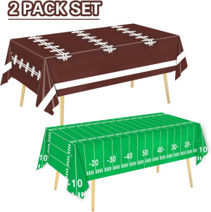 Oigco Football Party Decorations Tablecloth Dispos...