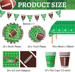 Football Party Supplies Tableware Set Football The...