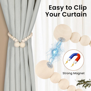 Magnetic Curtain Tiebacks, Curtain Tie Backs for C...