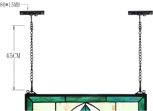 Yolic 45cm Length Hanging Chain for Tiffany Staine...