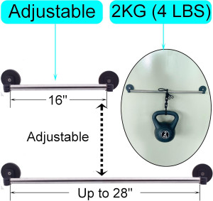 YYST Type A 16-28" Strong Magnetic Curtain Rod, Ma...