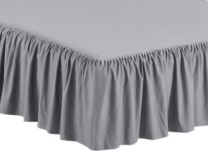 Home Collection Bedskirt Ruffles Fabric Top and Bo...