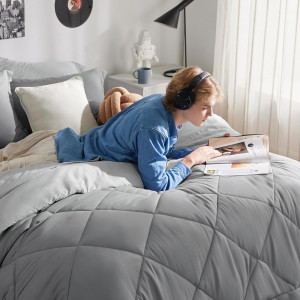 Bedsure Queen Comforter Set - 7 Pieces Reversible...