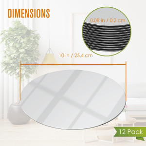 Houseables Mirror Centerpieces for Tables, Round M...