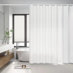 YINENN Shower Curtain Set with 12 Plastic Shower H...