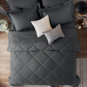 CozyLux Queen Bed in a Bag 7-Pieces Comforter Sets...