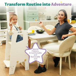 GroowingMind® Toddler Tower - Adjustable Montessor...