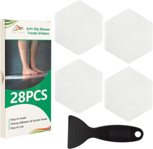 Non Slip Bathtub Stickers 28 PCS Adhesive Anti Sli...