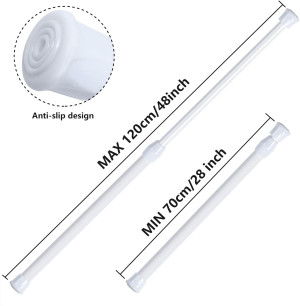 GoodtoU 5 Pack Spring Tension Rods for Windows 28...