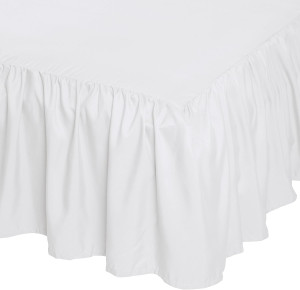 Amazon Basics Lightweight Ruffled Bed Skirt, Class...