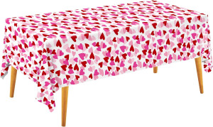Valentine's Love 3-Pack Tablecloths: Waterproof &...