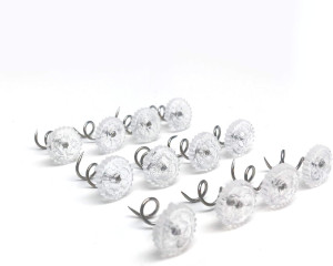 FRESH IDEAS Dust Ruffle, Spiral Push Pins to Keep...