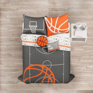 Lush Decor Basketball Game Reversible Oversized 5...