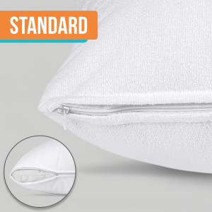 Utopia Bedding Waterproof Pillow Protectors with Z...