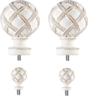 Ycolnaefllr Curtain Rod Finials-Window Treatment F...
