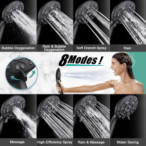 Cobbe 8 Functions Shower Head with handheld, High...