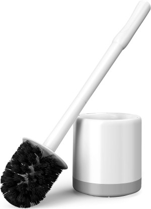 Vacplus Toilet Bowl Brush and Holder - Compact Toi...