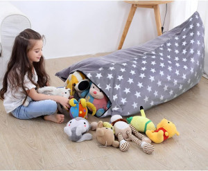 Stuffed Animal Storage Bean Bag Chair | 53" Extra...