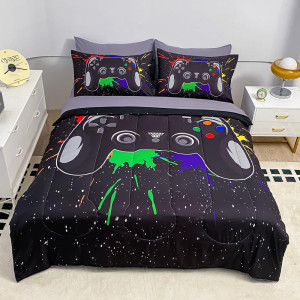 Wajade 7 Pieces Boys Game Comforter Set Queen Size...