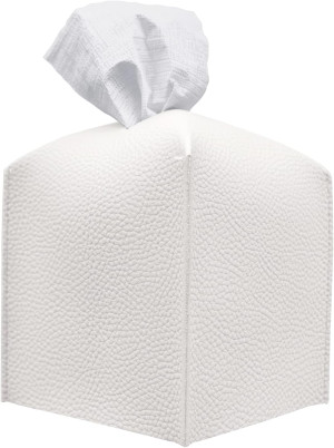 Carrotez Tissue Box Cover, Refined Modern PU Leath...