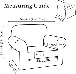 Turquoize 2 Piece Chair Covers Chair Arm Covers fo...