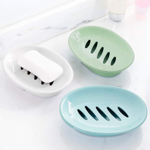 2-Pack Soap Dish with Drain Soap Holder Easy Clean...