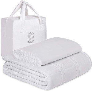 GNO Adult Weighted Blanket & Removable Bamboo Cove...