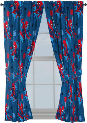 Jay Franco Kids Window Drapes - 4 Piece Curtain Se...