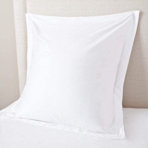 European Square Pillow Shams Set Of 2 White 600 Th...