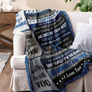 Gifts for Son Blanket, Son Gifts, Son Gifts from M...