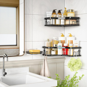 MAXIFFE Shower Caddy Organizer, 3-Pack Corner Show...