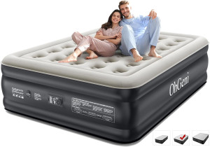 OhGeni Queen Air Mattress with Built in Pump, 18 R...